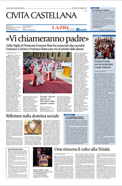 Avvenire - pagina diocesana del 30/05/2021